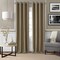 Threadmade Home Serena Single Curtain Rod with Contemporary Cap Finial, Polished Nickel - 86"W x 120"L